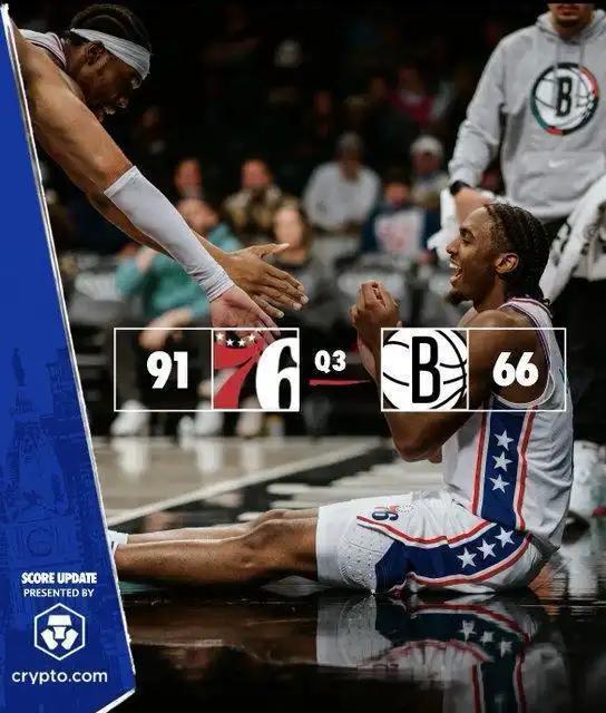 76人大胜篮网，状元新秀大放异彩